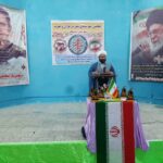 تجلیل از شاعر برگزیده در کنگره شعر سیمای نماز شهرستان رومشکان