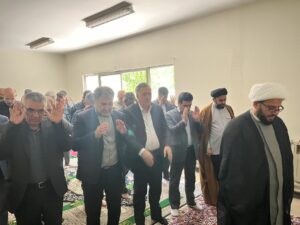 برگزاری نماز جماعت در کارخانه ماشین سازی خرم آباد