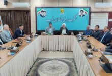 جلسه شورای اقامه نماز شرکت برق منطقه‌ای غرب استان کرمانشاه -1