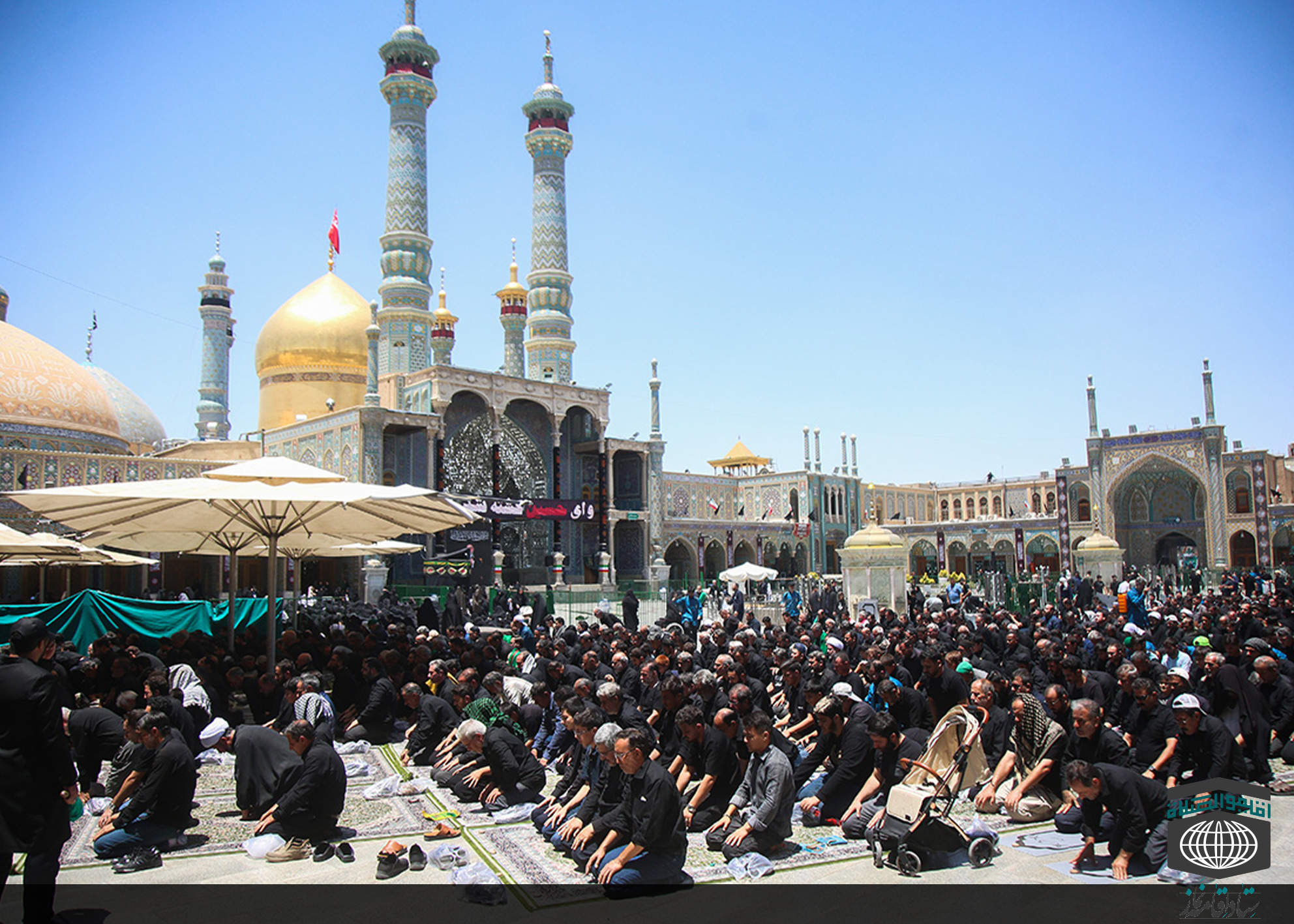 گزارش تصویری/ اقامه نماز ظهر عاشورا در قم