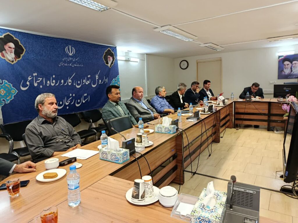 جلسه شورای هماهنگی دستگاه‌های تابعه وزارت تعاون کار و رفاه اجتماعی استان زنجان برگزار شد