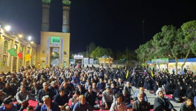 دهمین نماز استغاثه در امامزاده سید ابراهیم (ع) زنجان برگزار شد