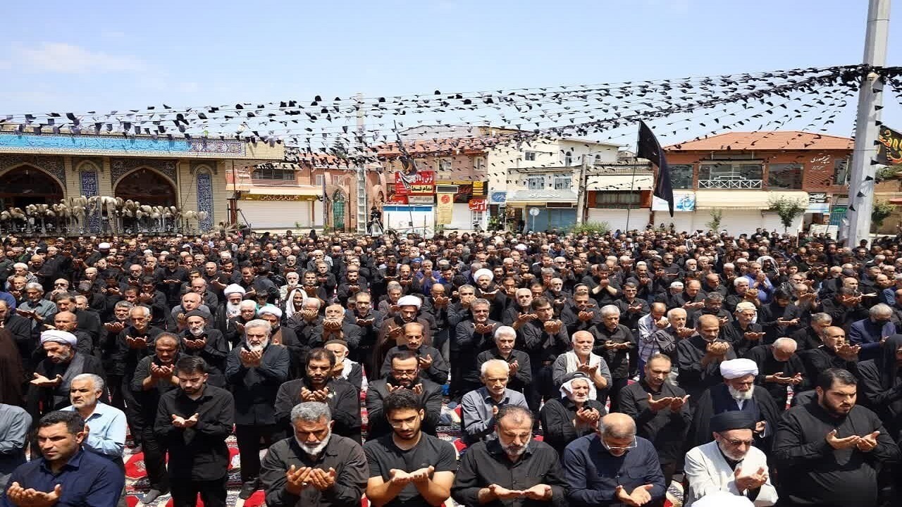 نماز ظهر عاشورا در مازندران برگزار شد