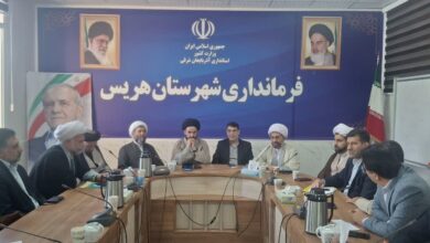 جلسه شورای اقامه نماز شهرستان هریس
