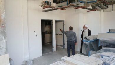 بازدید از نمازخانه در حال احداث