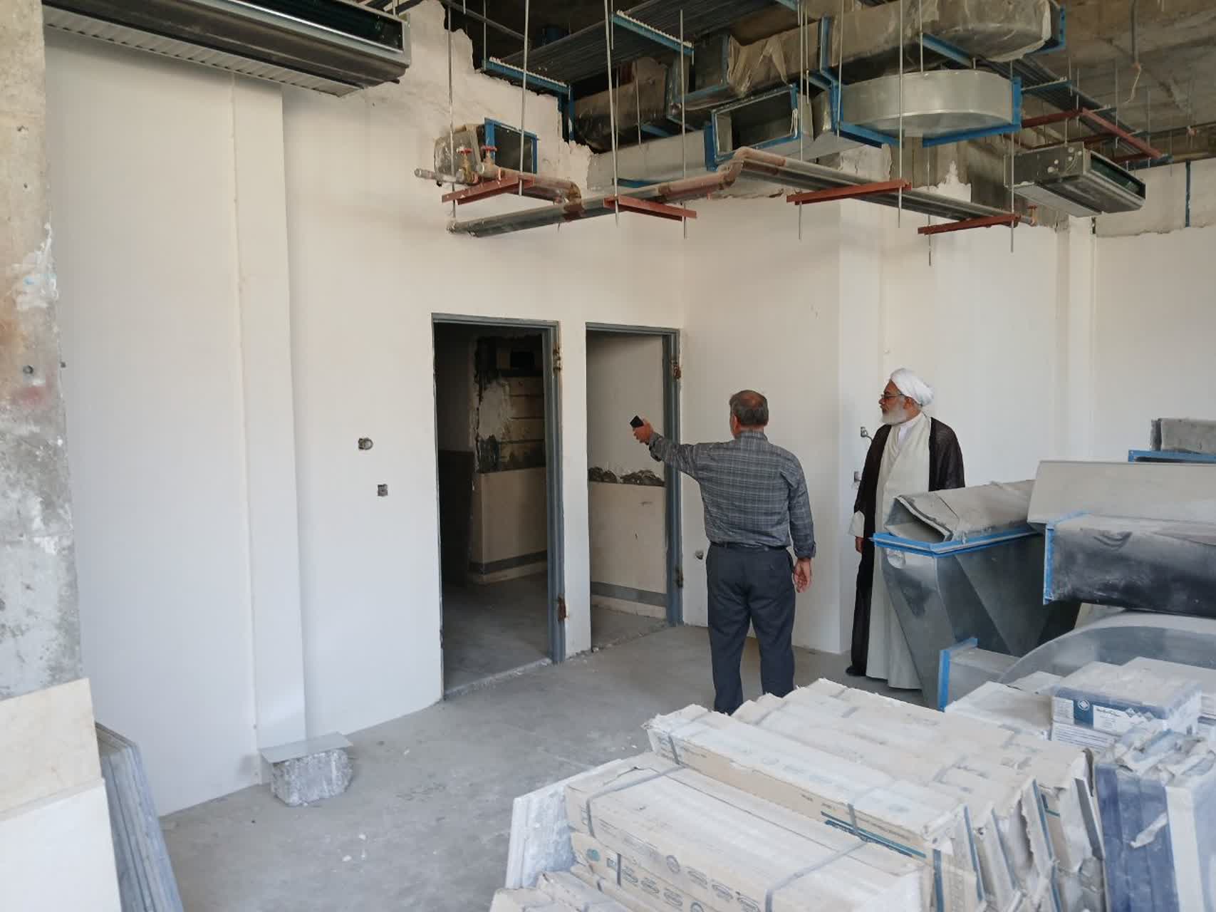 بازدید از نمازخانه در حال احداث