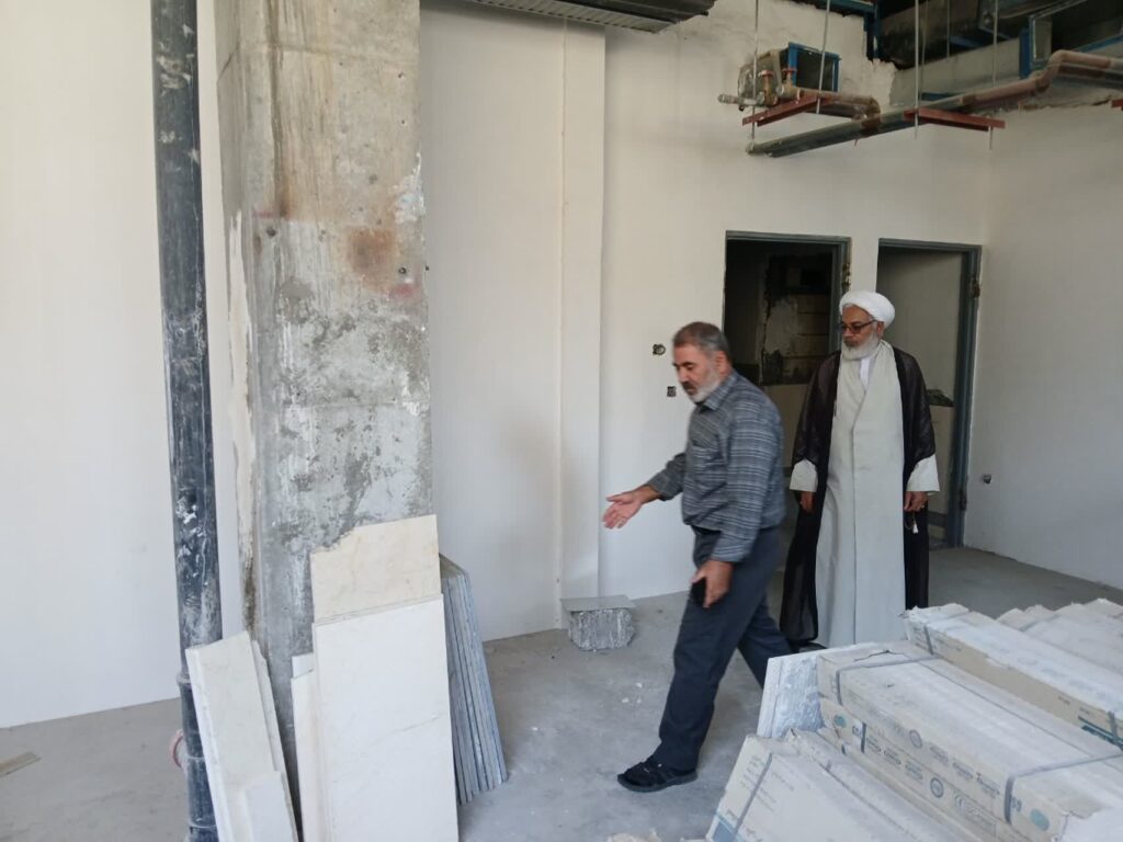 بازدید از نمازخانه در حال احداث