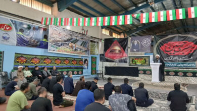سخنرانی مدیر ستاد اقامه نماز لرستان در مراسم عزاداری محرم در اردوگاه خرمآباد