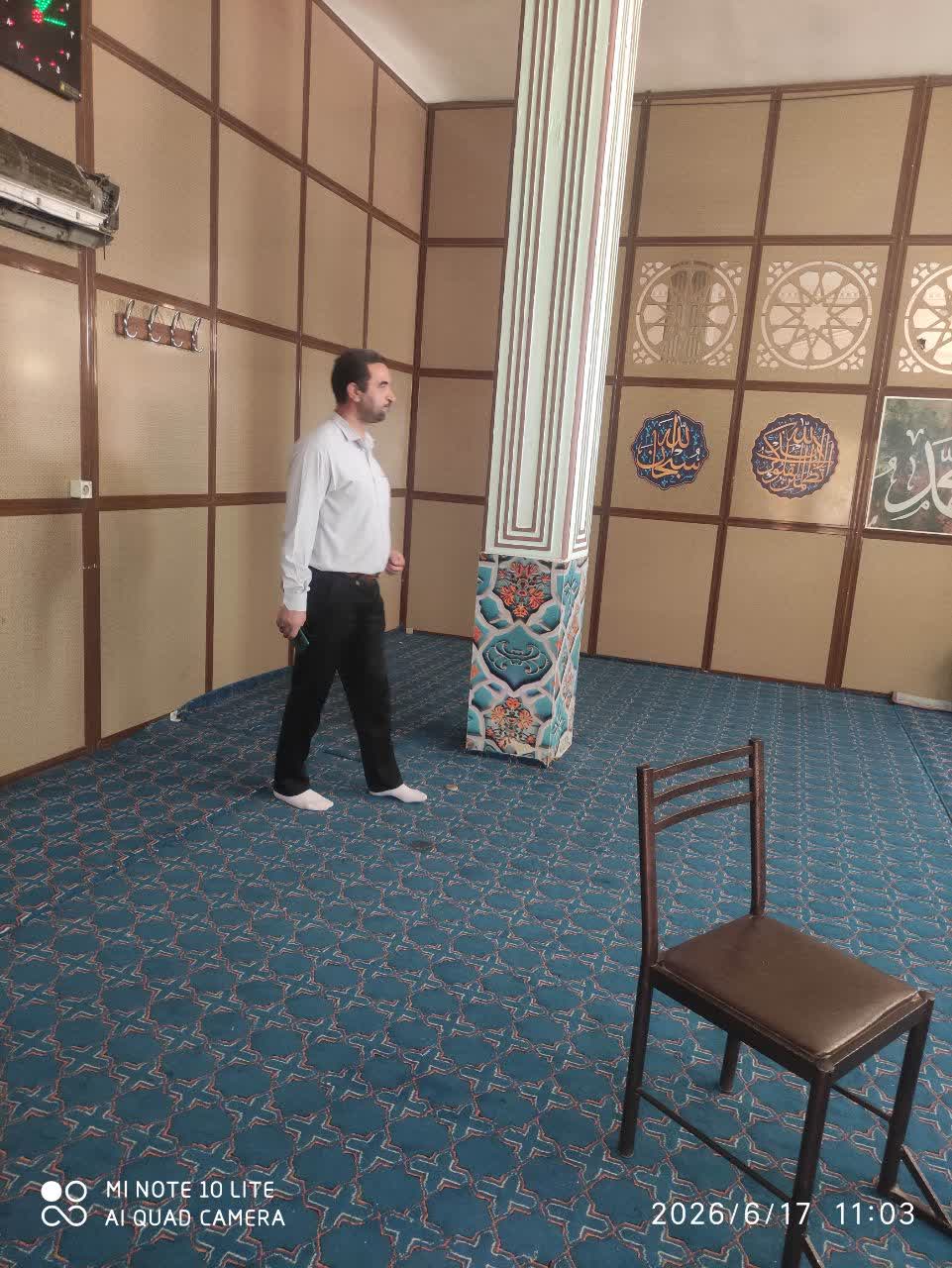 بازدید از مساجد و نمازخانه های بین راهی کاشان