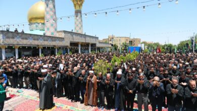 نماز جماعت باشکوه ظهر عاشورا در سرتاسر استان همدان