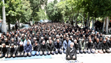 اقامه باشکوه نماز ظهر عاشورا در کرمانشاه-1