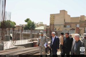 بازدید مسئولان از پروژه احداث مسجد و مجتمع فرهنگی دانشگاه فرماندهی و ستاد آجا