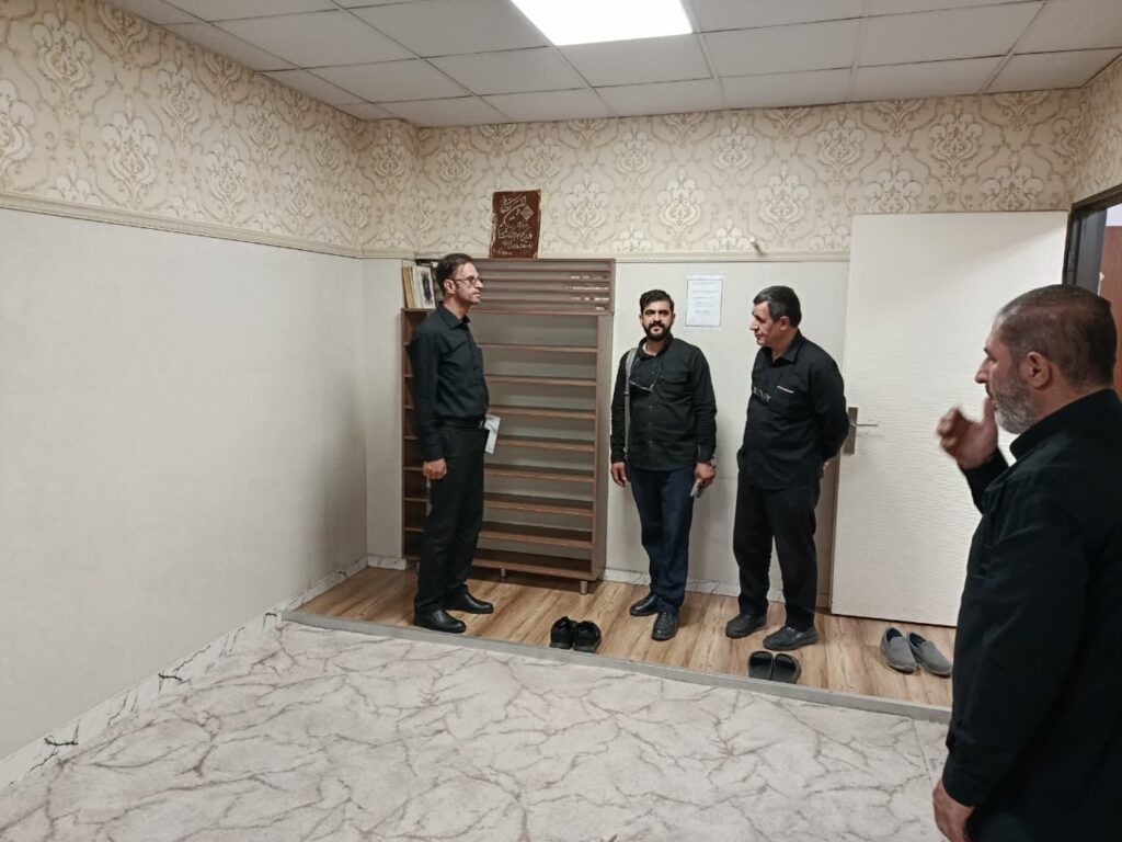 بازدید از نمازخانه های بین راهی محورهای زنجان به تبریز و زنجان به تهران