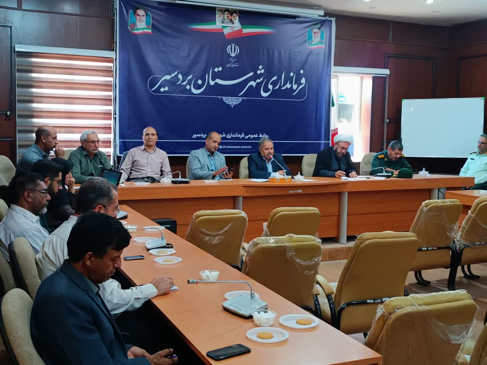 برگزاری جلسه شورای اقامه نماز شهرستان بردسیر