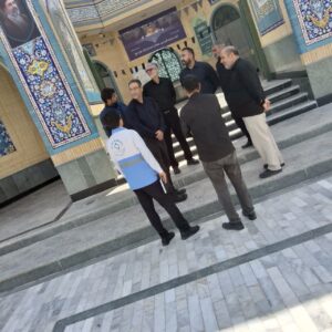 از مساجد و نمازخانه های میان راهی برای زائرین شرکت کننده در بدرقه رهبرشهید به مشهدالرضا بازدید شد