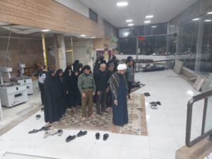 اقامه نماز جماعت در بین راهی های شهرستان نطنز اصفهان