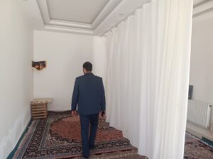 بازدید از نمازخانه های بین راهی مسیر اربعین در استان آذربایجان غربی
