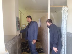 بازدید از نمازخانه های بین راهی مسیر اربعین در استان آذربایجان غربی