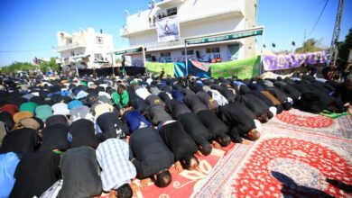 اقامه طولانی ترین نماز جماعت در مسیر طریق الحسین