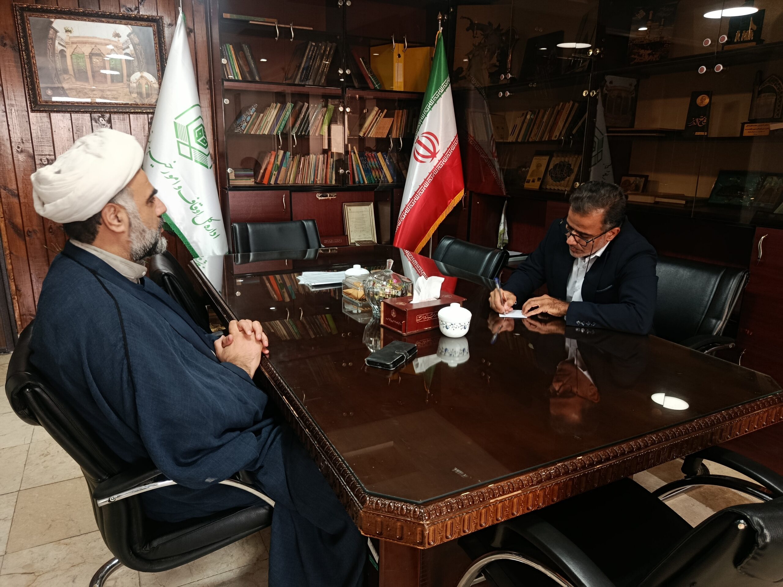 مدیر ستاد اقامه نماز البرز با مدیرکل اوقاف استان دیدار کرد