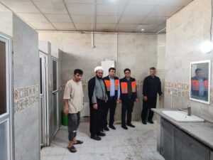 بازدید از نمازخانهها و موکبهای اربعین در محورهای لرستان