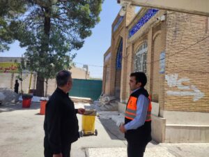 بازدید از نمازخانهها و موکبهای اربعین در محورهای لرستان