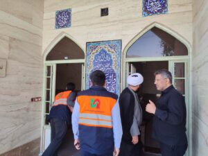 بازدید از نمازخانهها و موکبهای اربعین در محورهای لرستان