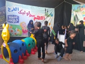 برپایی موکب فرهنگی ستاد اقامه نماز چهارمحال و بختیاری درکربلا ویژه زائران اربعین