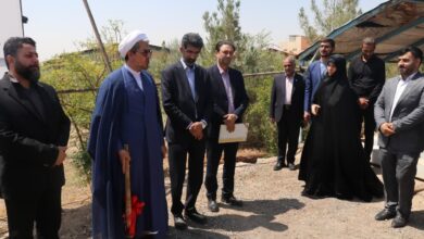 آیین کلنگزنی نمازخانه شهرک صنعتی ثامن قم برگزار شد