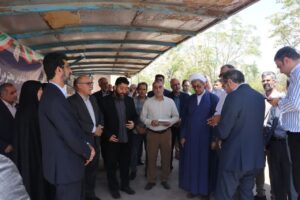 آیین کلنگزنی نمازخانه شهرک صنعتی ثامن قم برگزار شد