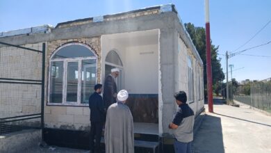 بازدید از نمازخانه در حال احداث مجموعه ورزشی تختی