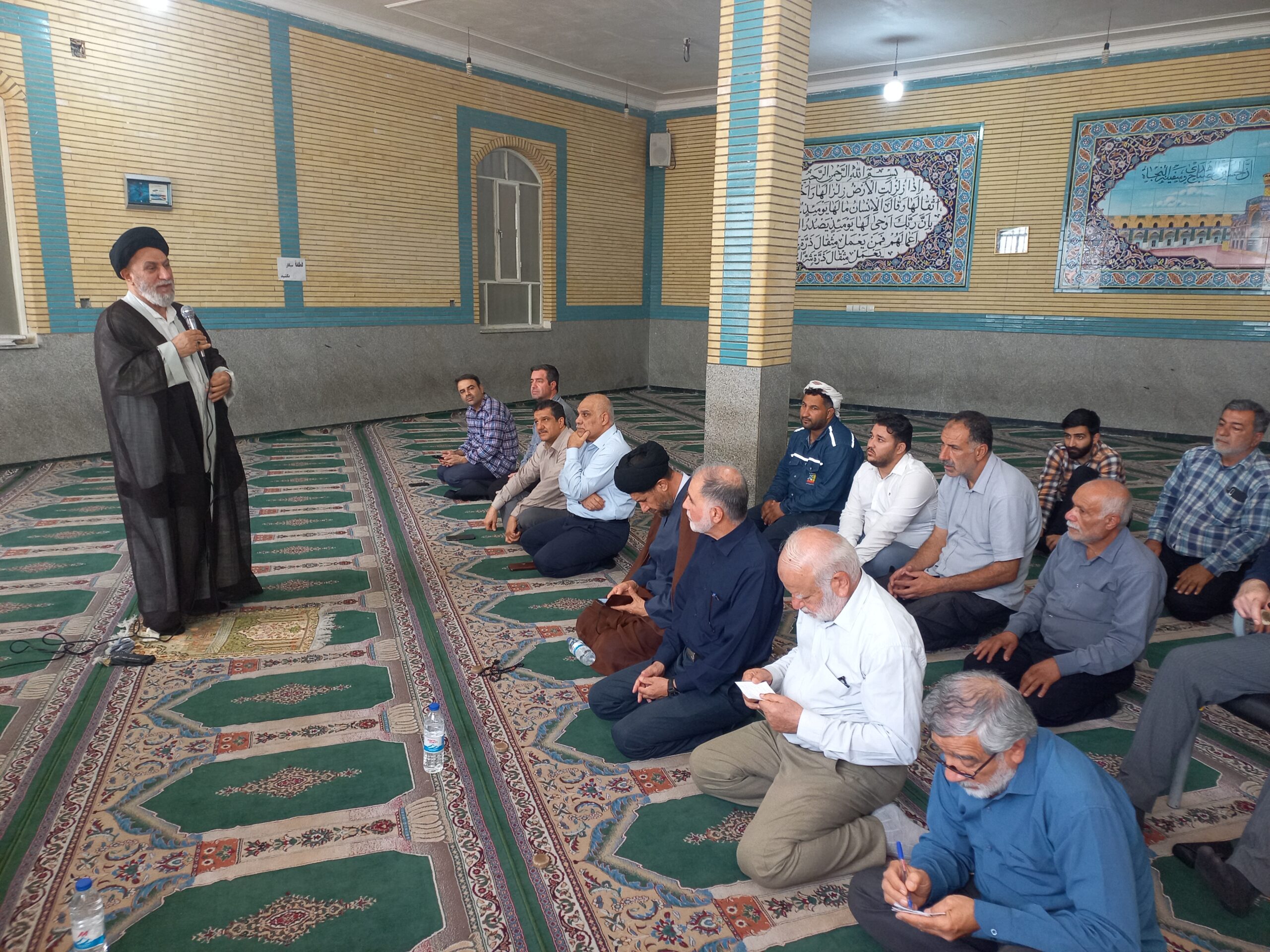 از مسجد پایانه حمل و نقل شهرستان اهواز بازدید به عمل آمد