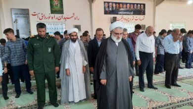 نواختن زنگ نماز در مدرسه شاهد شهرستان رفسنجان