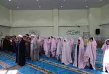آیین زنگ نماز در سال تحصیلی جدید، در بجنورد برگزار شد