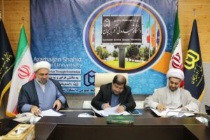 نشست امضای تفاهم‌نامه بومی‌سازی‌ دانشگاه شهید مدنی آذربایجان