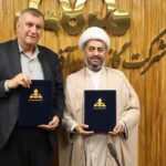 امضای تفاهم نامه ترویج فرهنگ نماز شرکت گاز استان