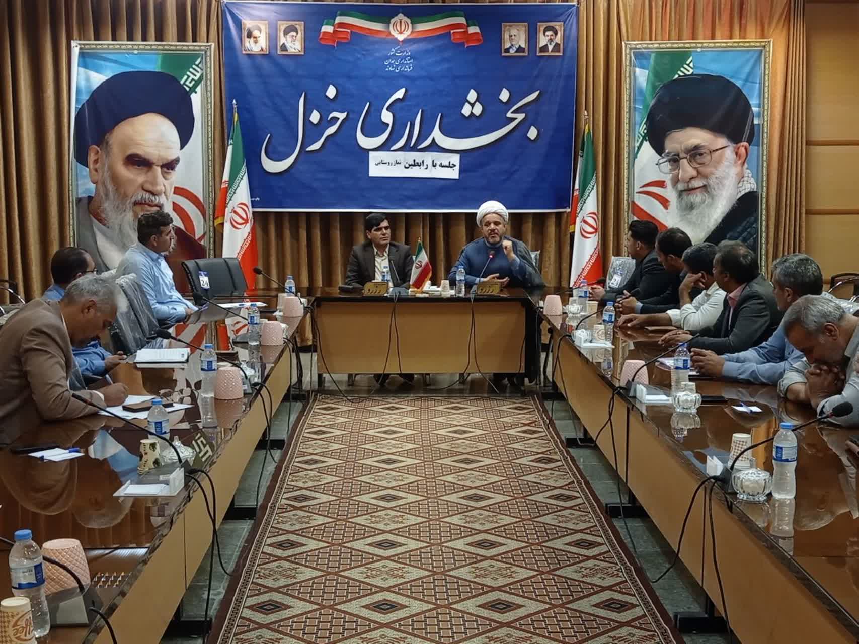 برگزاری نشست مشترک بخشدار محترم خزل، دبیر محترم شورای اقامه نماز شهرستان‌ و رابطین محترم روستائی نماز