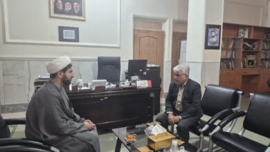 دیدار مدیر ستاد اقامه نماز منطقه کاشان با فرماندار شهرستان آران وبیدگل