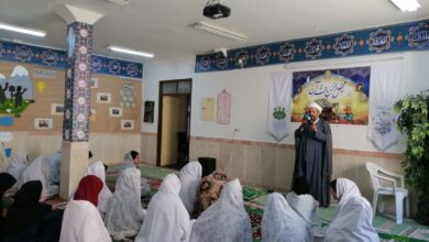 زنگ نماز در دبیرستان دخترانه ام البنین (س) بیرجند نواخته شد