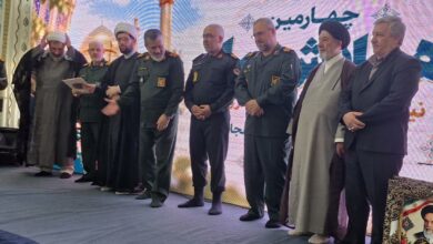 چهارمین همایش منزلت نماز نیروهای مسلح استان قزوین در تاکستان برگزار شد