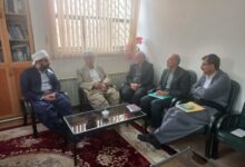 مدیر ستاد اقامه نماز کردستان با امام جمعه سقز دیدار کرد