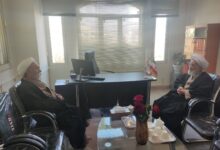در راستای توسعه فرهنگ اقامه نماز مدیر ستاد اقامه نماز با مسئول نمایندگی ولی فقیه در بنیاد شهید و امورایثارگران دیدار کرد